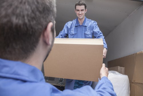 Commercial moving team planning a business relocation in Battersea