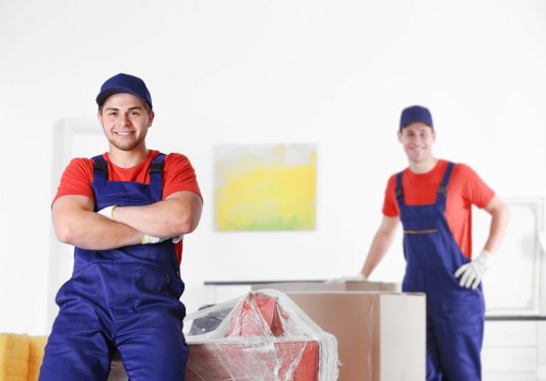 Packing and handling office furniture for a Battersea relocation