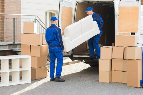 Careful loading and transport during a Battersea home move
