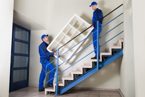 Commercial office relocation equipment and furniture in Battersea