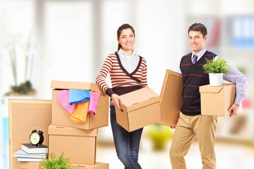 Local Battersea moving service near apartment buildings
