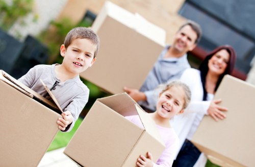 Professional man with a van supporting furniture transport in Battersea