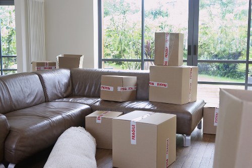 Packed moving boxes ready for a Battersea removal service